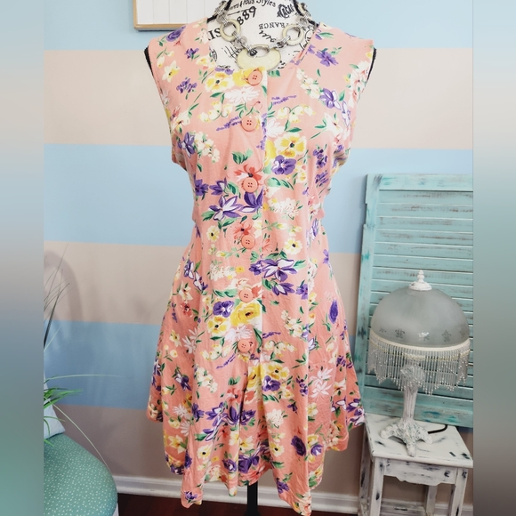 Dashers Pants - Dasher Floral Button Front Romper With Pockets